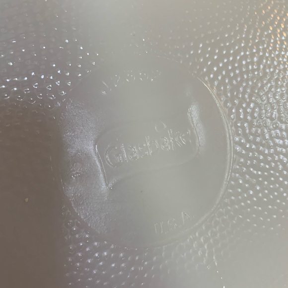 Vintage Glasbake Green Crazy Daisy/Spring Blossom Divided Casserole Dish #J2352 - Picture 9 of 9